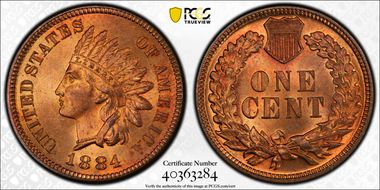 1884 1C MS66RD
