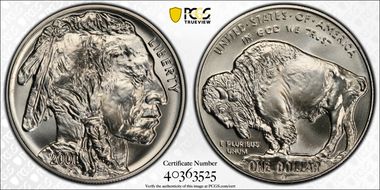 2001-D $1 Buffalo MS69