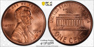 1994-D 1C MS66RD