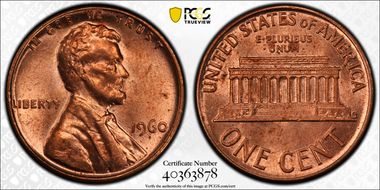 1960 1C Large Date MS63RD