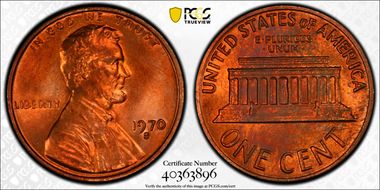 1970-S 1C Large Date MS65RD