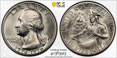 1976-S 25C Silver MS67