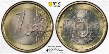 2017-R € 1 Franciscus MS68