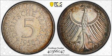 1958-J 5 MK J-387 AU58