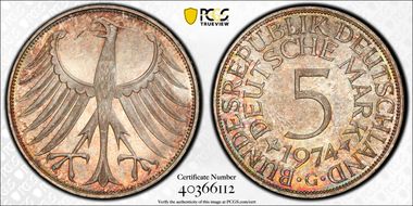 1974-G 5 Mk J-387 MS66