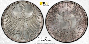 1970-G 5 Mk J-387 MS65+