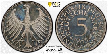 1965-G 5 Mk J-387 PR67CAM