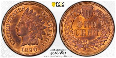 1890 1C MS64RB