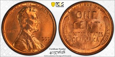1955-S/S/S 1C RPM, FS-501 MS65RD