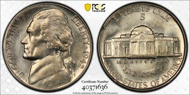 1942-S/S 5C RPM, FS-501 AU58