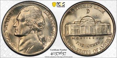 1944-D/D 5C RPM FS-501 MS66