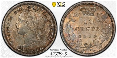 1870 10C Narrow 0/0 MS62