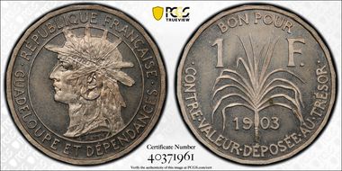 1903 1 Fr Lec-57 MS65PL