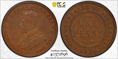 1930 (m) 1D Indian obverse VF35BN