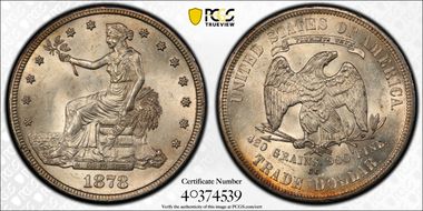 1878-CC T$1 Trade MS63