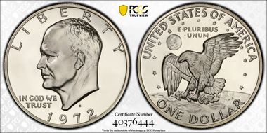 1972-S $1 Silver PR69DCAM