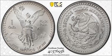 1995-Mo Onza Libertad Ag MS69