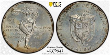 1970-FM 5 B C.American & Carib Games MS63