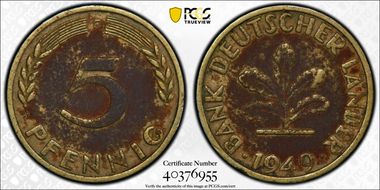 1949-F 5 Pfg J-377 N1