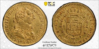 1784/3-Mo FF Escudo Calico-1404 w/o Value N1