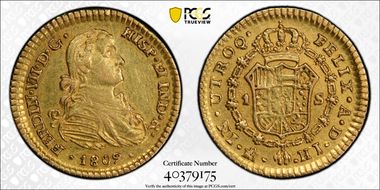 1809-Mo HJ Escudo Calico-1511 AU55