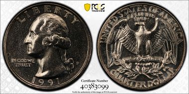 1991-P 25C MS63