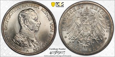 1914-A 3 Mk J-113 MS65