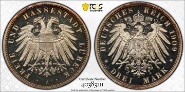 1909-A 3 Mk J-82 PR66DCAM