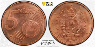 2017-R € 0.05 MS65RD