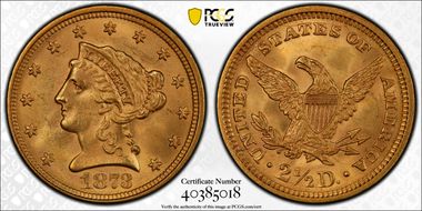 1873 $2.50 Closed 3 MS64+