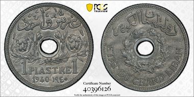 1940 Piastre Lec-16 MS65