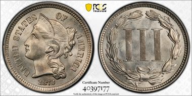 1873 3CN Open 3 MS65+