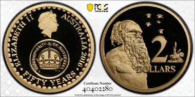 2016 $2 50 Yrs Decimal Currency PR69DCAM