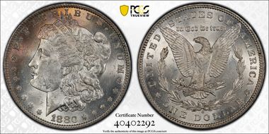 1880-O $1 MS62
