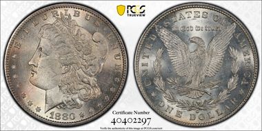 1880-O $1 MS62+ 