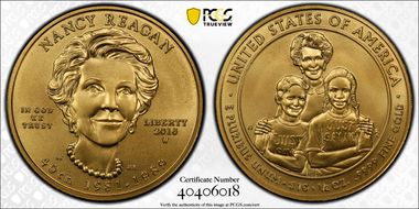 2016-W $10 Nancy Reagan MS69