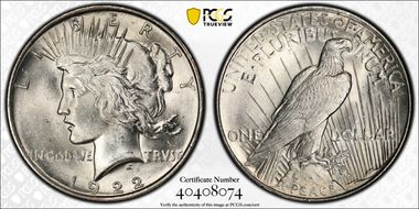 1922 $1 MS63