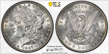 1887 $1 MS64