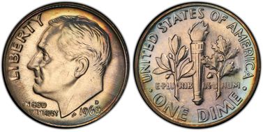 1969-D 10C MS65