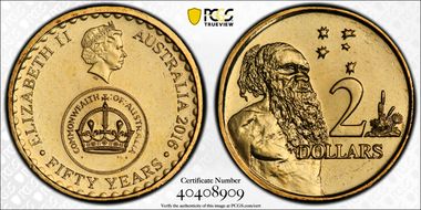 2016 $2 50 Yrs Decimal Currency MS67