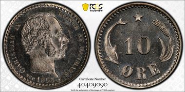 1903-VBP 10 Øre MS64+ PL