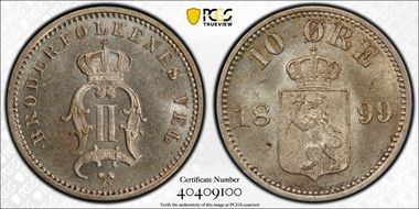 1899 10 Øre MS65