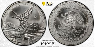 1998-Mo Onza Libertad Ag MS70