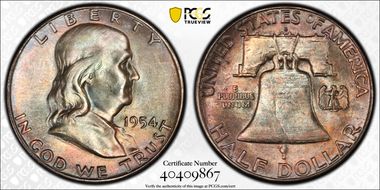 1954-S 50C MS66