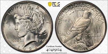 1926-D $1 VAM 1B Extra Hair MS65