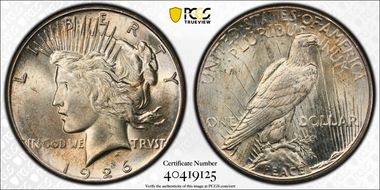 1926-S $1 VAM 3D Overpolished Die MS64+