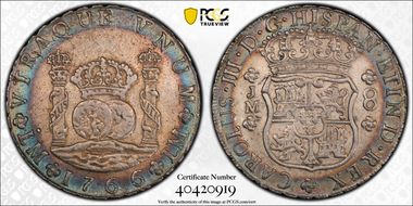 1766-LM JM 8 R Calico-1026 Yon-L8-66 1 Dot AU53