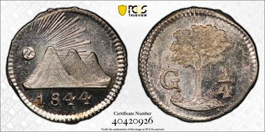 1844-G 1/4 R KM-1 MS66