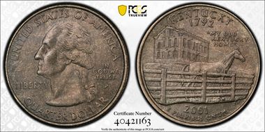 2001-P 25C Kentucky MS63
