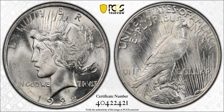 Cert 40422421 - Coin Image